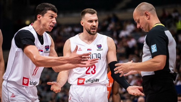 Serbija sutriuškino Nyderlandų krepšininkus
